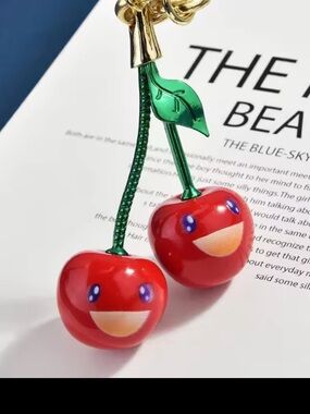 Cherry Keychain Bag Charm
